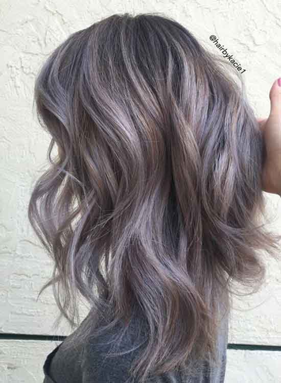 smoky brown hair color