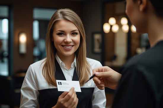 referral cards for salons