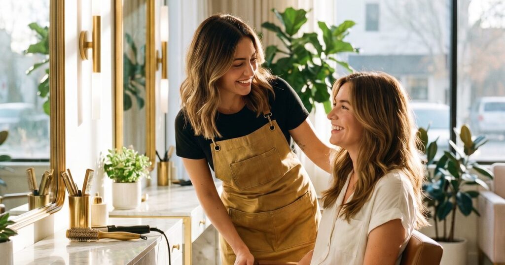 Salon client retention after first visit