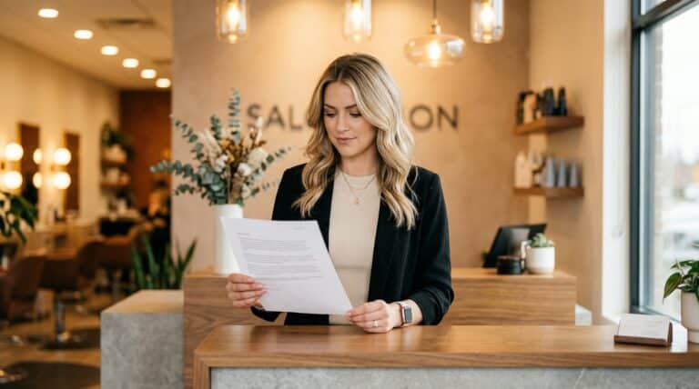 Salon price increase letter template on professional letterhead with pricing update details